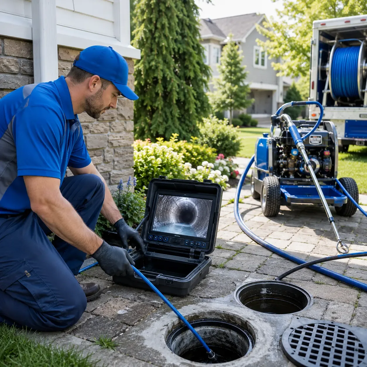 Outdoor drain cleaning professionals serving Normangee, TX